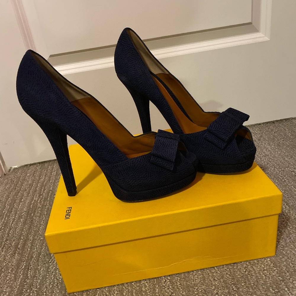 Authentic Fendi Peep Toe Pumps
